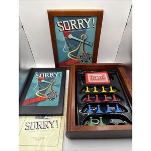 SORRY! Vintage Game Collection - Wooden Box Bookshelf Edition Board Game 2 Green